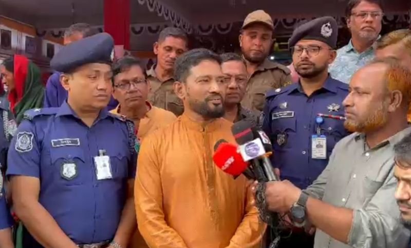 মানুষ আনন্দ-উৎসবের সঙ্গে দুর্গোৎসব উপভোগ করছে : মৌলভীবাজার পুলিশ সুপার